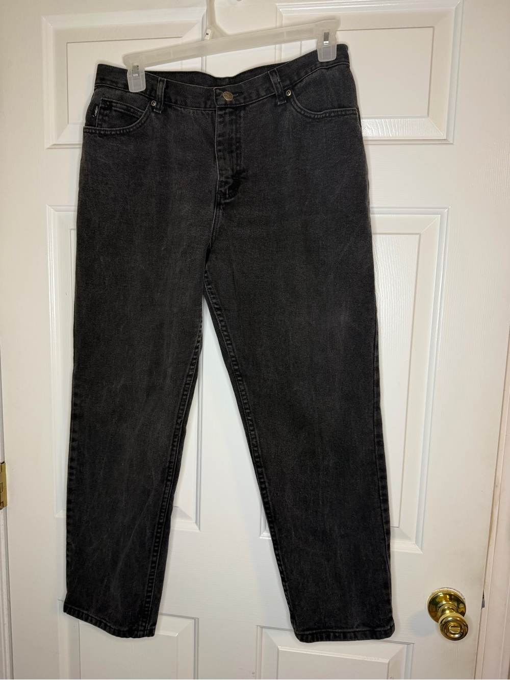 Chic Women’s Charcoal Relaxed Fit Jeans Black 16 Petite